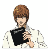 3D Lenticular Sticker - Death Note - Light Yagami and L Two Forms