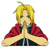 3D Lenticular Sticker - Fullmetal Alchemist - Edward Elric Three Forms