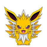 3D Lenticular Sticker - Pokemon - Flareon, Vaporeon, Jolteon & Eevee