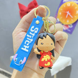 3D PVC Figure Keychain - Lilo & Stitch - Lilo And Stitch Cartoon Figures