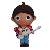 3D PVC Figure Keychain - Disney/Pixar - Miguel Rivera Playing Guitar Chibi Figure