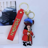 3D PVC Figure Keychain - Peter Pan - Captain Hook