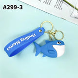 3D PVC Figure Keychain - Disney/Pixar - Bruce The Shark From Finding Nemo