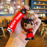 3D PVC Figure Keychain - Michael Jackson - Thriller Outfit Figure