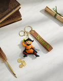 3D PVC Figure Keychain - Shrek - Puss In Boots In Fighting