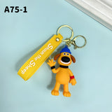 3D PVC Figure Keychain - Shaun the Sheep - Bitzer The Dog Waving