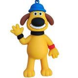 3D PVC Figure Keychain - Shaun the Sheep - Bitzer The Dog Waving