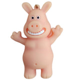 3D PVC Figure Keychain - Shaun the Sheep - Bitzer The Dog Smiling Figure