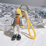 3D PVC Figure Keychain - The Simpsons - Homer Simpson In BAPE Jacket