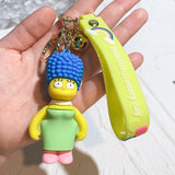 3D PVC Figure Keychain - The Simpsons - Marge Simpson 3D Figure