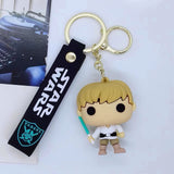3D PVC Figure Keychain - Star Wars - Luke Skywalker Funko Pop With Lightsaber