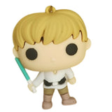 3D PVC Figure Keychain - Star Wars - Luke Skywalker Funko Pop With Lightsaber