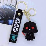 3D PVC Figure Keychain - Star Wars - Darth Vader Chibi Figure With Red Lightsaber