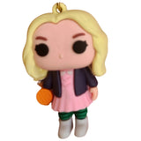 3D PVC Figure Keychain - Stranger Things - Eleven With Blonde Wig And Waffles
