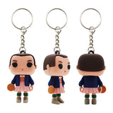 3D PVC Figure Keychain - Stranger Things - Eleven Funko Pop Style Figure With Eggos