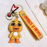 3D PVC Figure Keychain - Five Nights at Freddy's - Chica The Chicken With Guitar Charm