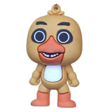 3D PVC Figure Keychain - Five Nights at Freddy's - Chica The Chicken With Guitar Charm