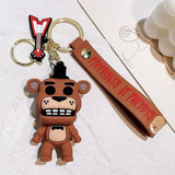 3D PVC Figure Keychain - Five Nights at Freddy's - Freddy Fazbear With Guitar Charm