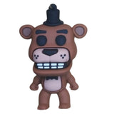 3D PVC Figure Keychain - Five Nights at Freddy's - Freddy Fazbear With Guitar Charm