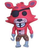 3D PVC Figure Keychain - Five Nights at Freddy's - Foxy With Eyepatch And Guitar