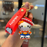 3D PVC Figure Keychain - Sanrio - Hello Kitty In Woody Costume