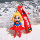 3D PVC Figure Keychain - DC Comics - Chibi Supergirl With Avengers Strap