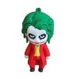 3D PVC Figure Keychain - DC Comics - Chibi Joker Figure With Green Hair (Style 2)