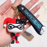 3D PVC Figure Keychain - DC Comics - Harley Quinn Chibi Figure With Suicide Squad Strap