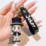 3D PVC Figure Keychain - DC Comics - Chibi Joker In Top Hat, Thumbs Up