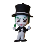 3D PVC Figure Keychain - DC Comics - Chibi Joker In Top Hat, Thumbs Up
