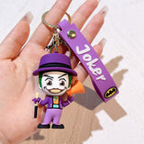 3D PVC Figure Keychain - DC Comics - Chibi Joker With Megaphone And Cane