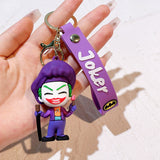 3D PVC Figure Keychain - DC Comics - Chibi Joker With Paint Brush And Cane