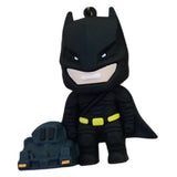 3D PVC Figure Keychain - DC Comics - Chibi Batman With Batmobile And Other Characters