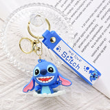 3D PVC Figure Keychain - Lilo & Stitch - Stitch 3D Figure With Wide Smile