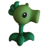 3D PVC Figure Keychain - Plants vs. Zombies - Peashooter 3D Figure With Logo Strap