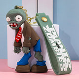 3D PVC Figure Keychain - Plants vs. Zombies - Zombie In Suit With Red Tie