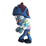 3D PVC Figure Keychain - Plants vs. Zombies - Pirate Zombie With A Green Strap