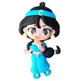 3D PVC Figure Keychain - Aladdin - Princess Jasmine Chibi Figure