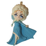 3D PVC Figure Keychain - Frozen - Elsa In Blue Dress, Princess