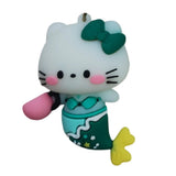 3D PVC Figure Keychain - Sanrio - Hello Kitty Mermaid With Starbucks Cup