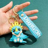 3D PVC Figure Keychain - How to Train Your Dragon - Stormfly Chibi Sitting