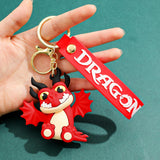 3D PVC Figure Keychain - How to Train Your Dragon - Hookfang Chibi Red Dragon