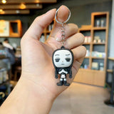 3D PVC Figure Keychain - Wednesday - Addams Chibi Figure