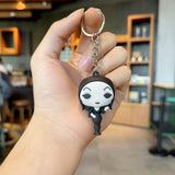 3D PVC Figure Keychain - The Addams Family - Morticia Addams Chibi Figure