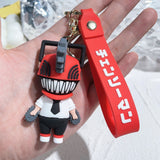 3D PVC Figure Keychain - Chainsaw Man - Denji Chibi Figure (Style 2)