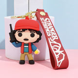 3D PVC Figure Keychain - Stranger Things - Dustin Henderson With Walkie-Talkie Figure