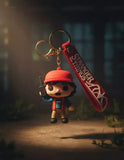3D PVC Figure Keychain - Stranger Things - Dustin Henderson With Walkie-Talkie Figure