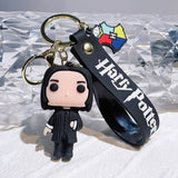 3D PVC Figure Keychain - Harry Potter - Severus Snape Chibi Figure With Strap