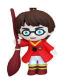 3D PVC Figure Keychain - Harry Potter - Chibi Figure With Broom