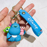3D PVC Figure Keychain - Disney/Pixar - Sully, Mike, And Boo Monsters Inc. Figures